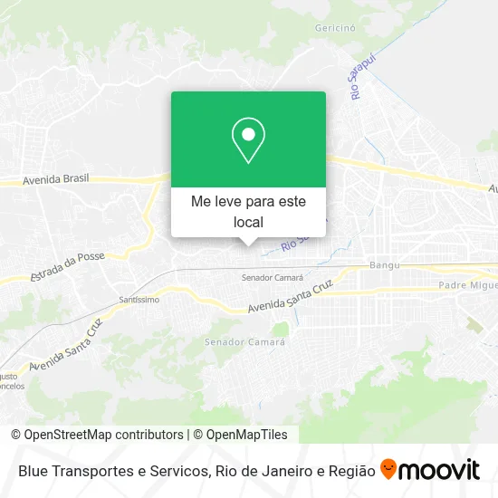 Blue Transportes e Servicos mapa