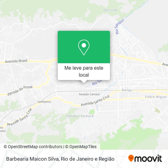 Barbearia Maicon Silva mapa