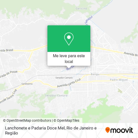 Lanchonete e Padaria Doce Mel mapa