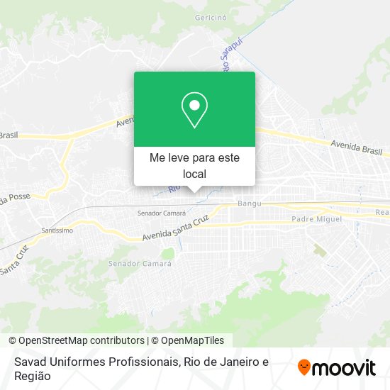 Savad Uniformes Profissionais mapa