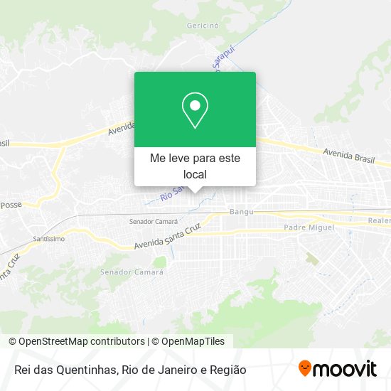 Rei das Quentinhas mapa