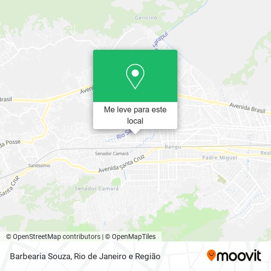 Barbearia Souza mapa