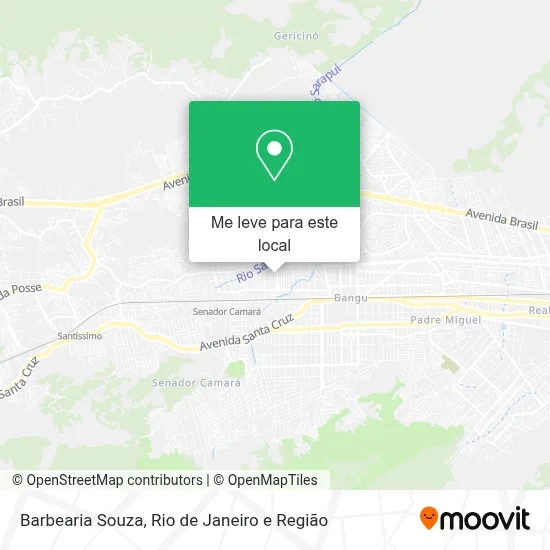 Barbearia Souza mapa