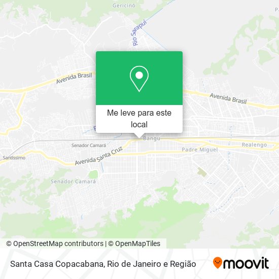 Santa Casa Copacabana mapa