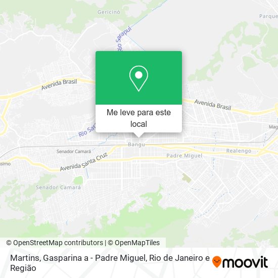 Martins, Gasparina a - Padre Miguel mapa