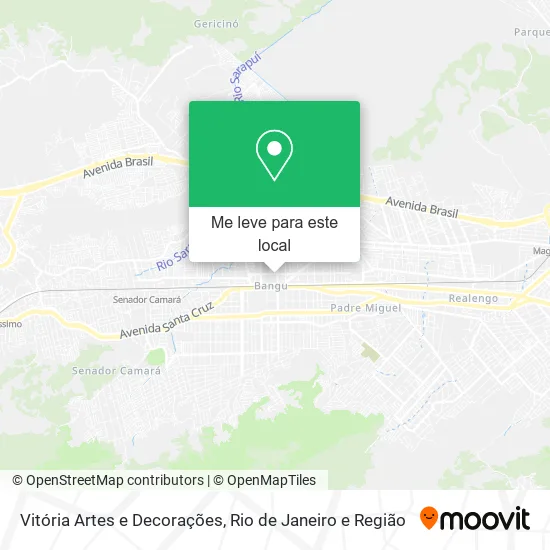 Vitória Artes e Decorações mapa
