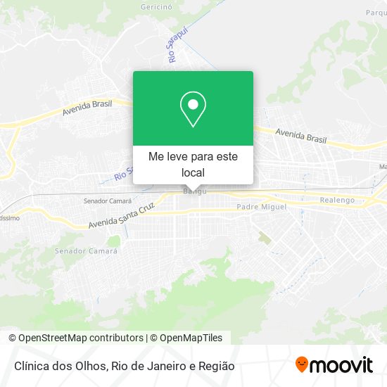 Clínica dos Olhos mapa