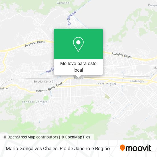 Mário Gonçalves Chalés mapa