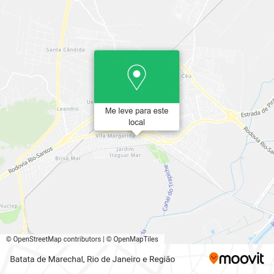 Batata de Marechal mapa
