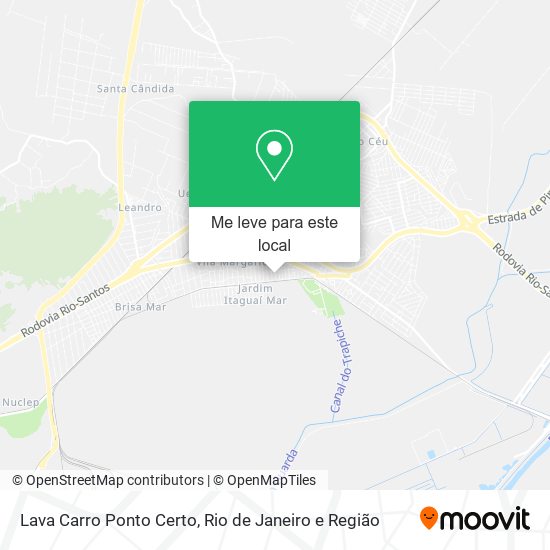 Lava Carro Ponto Certo mapa