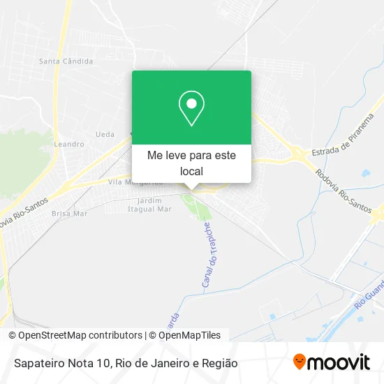 Sapateiro Nota 10 mapa