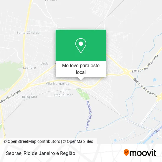 Sebrae mapa