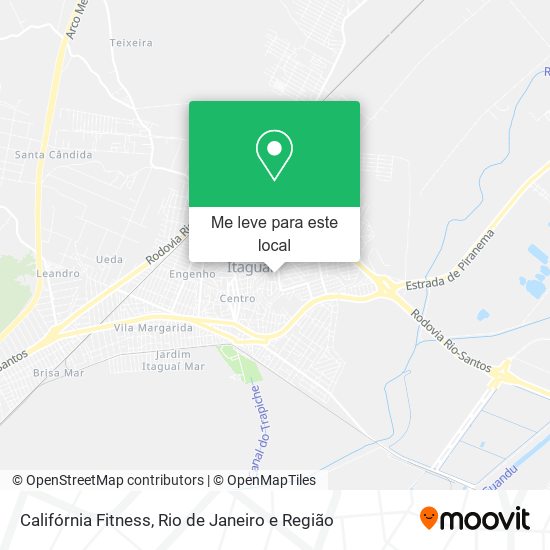 Califórnia Fitness mapa