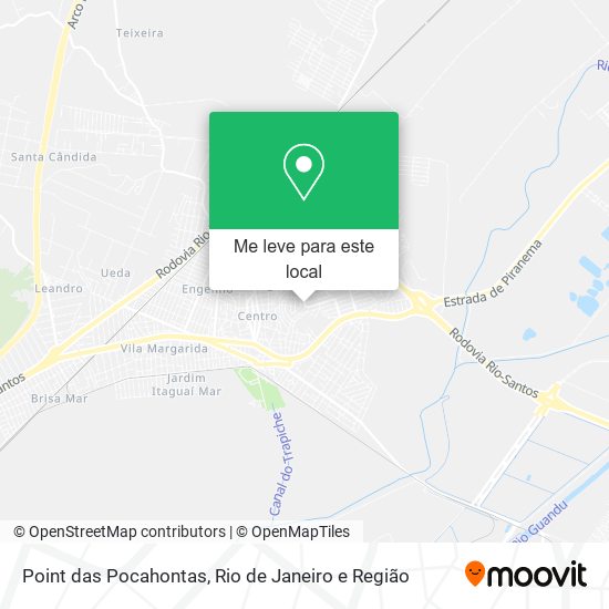 Point das Pocahontas mapa