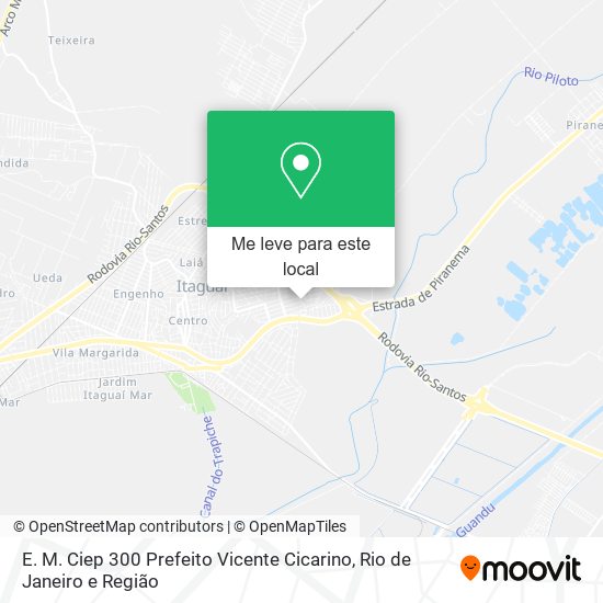 E. M. Ciep 300 Prefeito Vicente Cicarino mapa