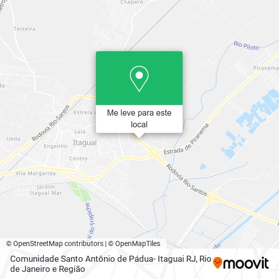 Comunidade Santo Antônio de Pádua- Itaguai RJ mapa