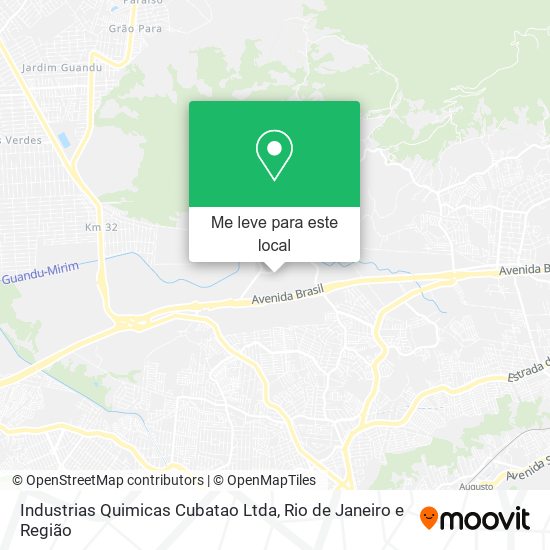Industrias Quimicas Cubatao Ltda mapa