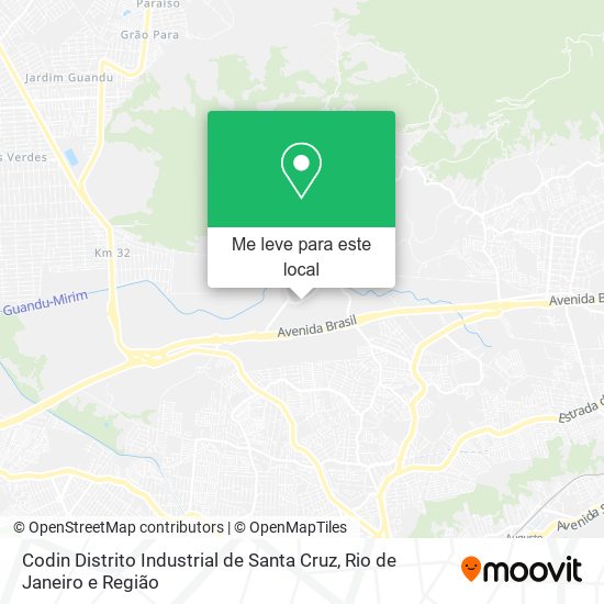 Codin Distrito Industrial de Santa Cruz mapa