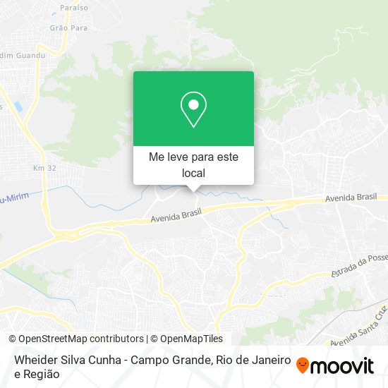 Wheider Silva Cunha - Campo Grande mapa