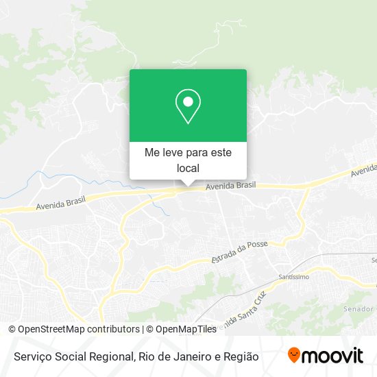 Serviço Social Regional mapa