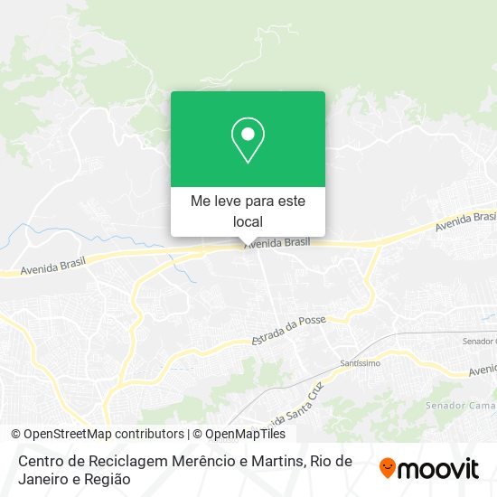 Centro de Reciclagem Merêncio e Martins mapa