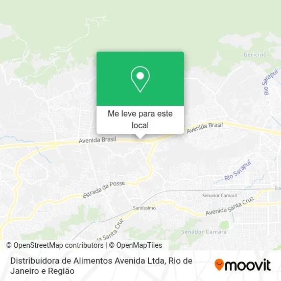 Distribuidora de Alimentos Avenida Ltda mapa