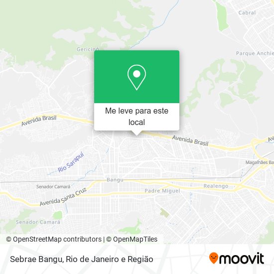 Sebrae Bangu mapa