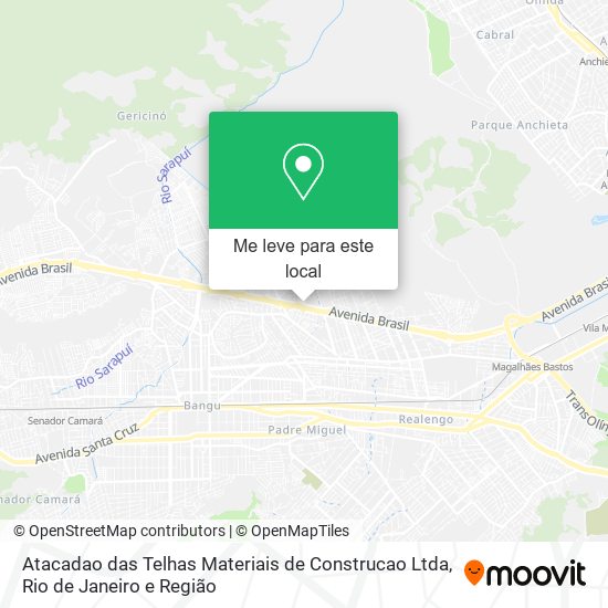 Atacadao das Telhas Materiais de Construcao Ltda mapa