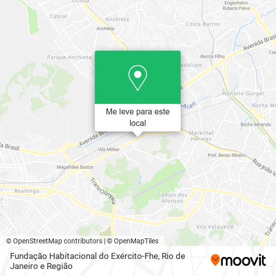 Fundação Habitacional do Exército-Fhe mapa