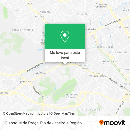 Quiosque da Praça mapa
