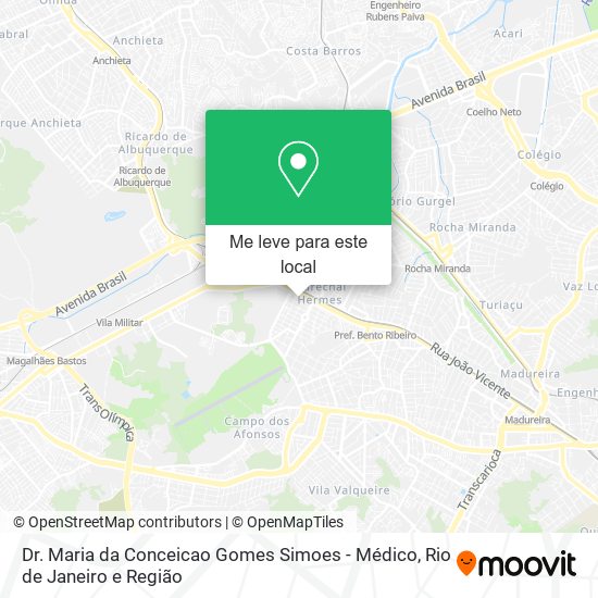 Dr. Maria da Conceicao Gomes Simoes - Médico mapa