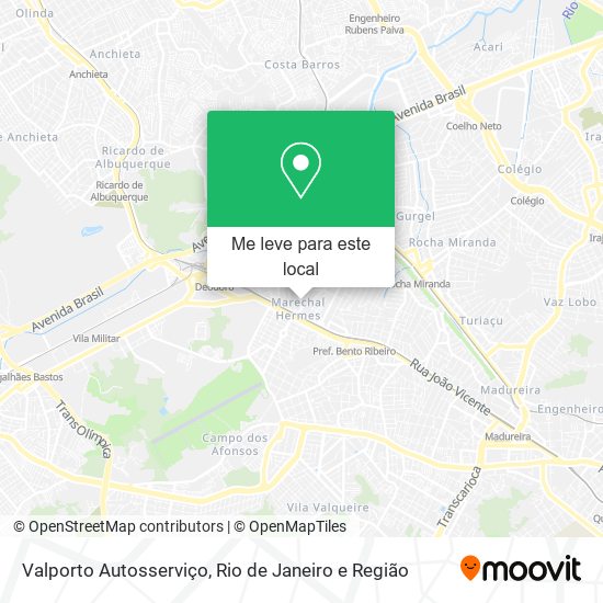Valporto Autosserviço mapa