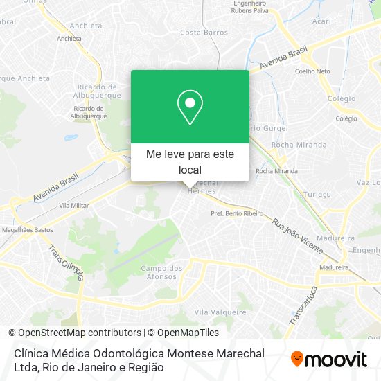 Clínica Médica Odontológica Montese Marechal Ltda mapa