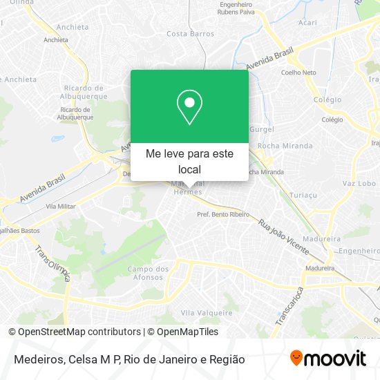 Medeiros, Celsa M P mapa