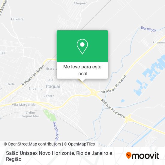 Salão Unissex Novo Horizonte mapa