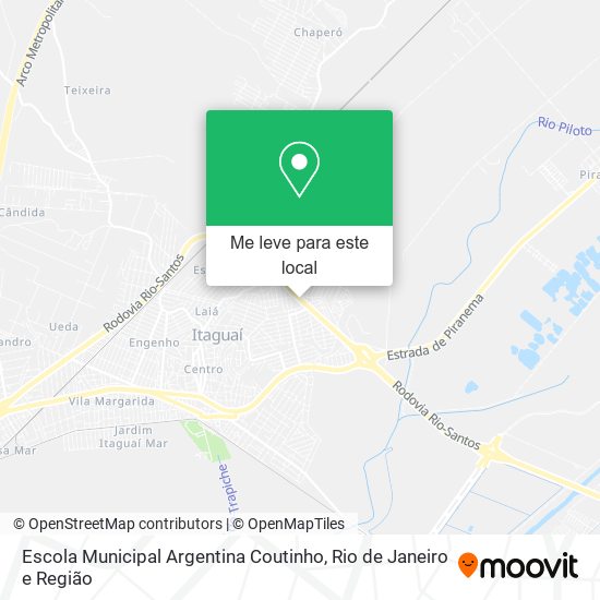 Escola Municipal Argentina Coutinho mapa