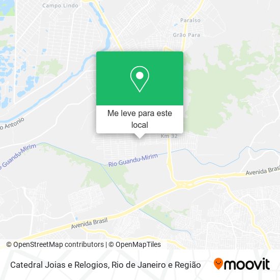 Catedral Joias e Relogios mapa