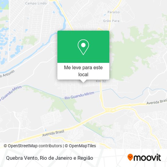 Quebra Vento mapa