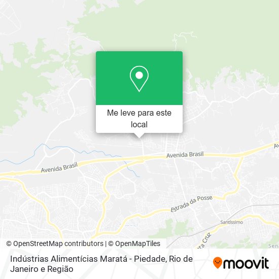 Indústrias Alimentícias Maratá - Piedade mapa