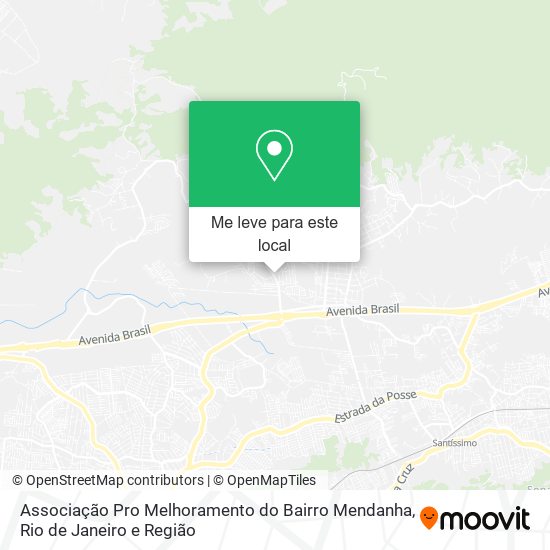 Associação Pro Melhoramento do Bairro Mendanha mapa