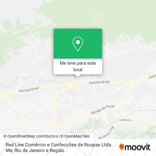 Red Line Comércio e Confecções de Roupas Ltda Me mapa