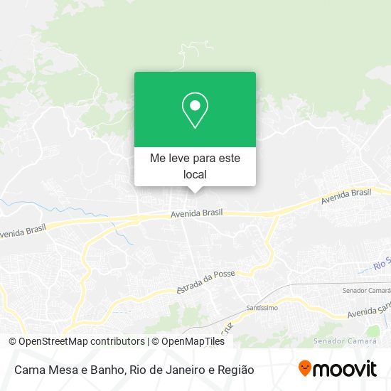 Cama Mesa e Banho mapa