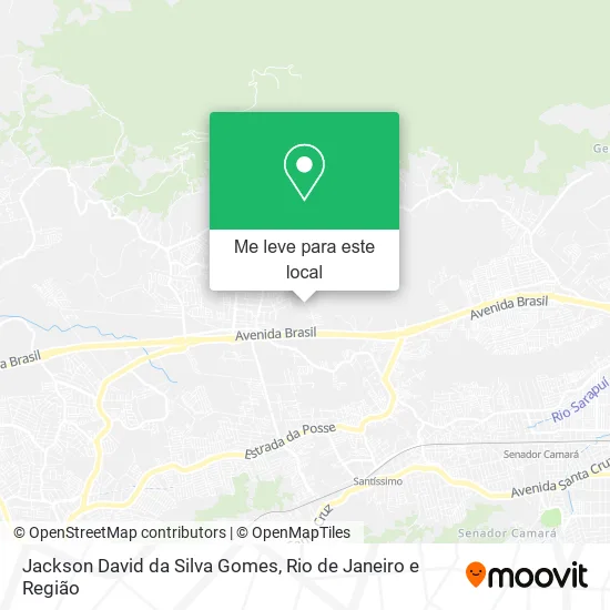 Jackson David da Silva Gomes mapa