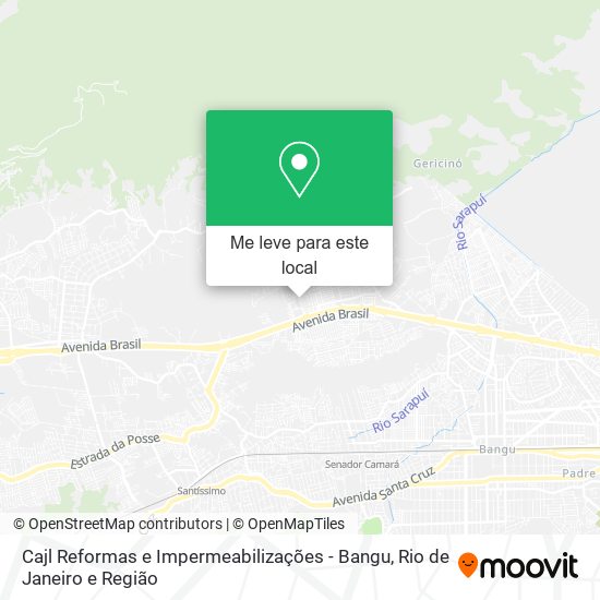 Cajl Reformas e Impermeabilizações - Bangu mapa