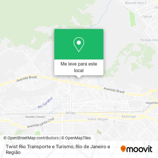 Twist Rio Transporte e Turismo mapa