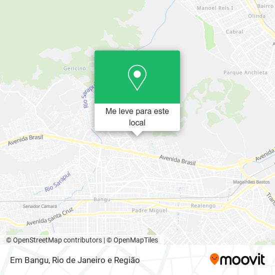 Em Bangu mapa