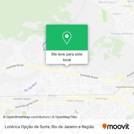 Lotérica Opção de Sorte mapa