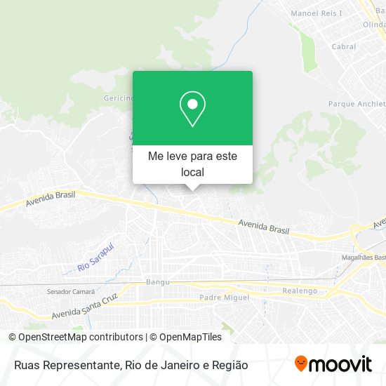 Ruas Representante mapa