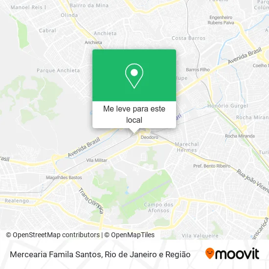 Mercearia Famila Santos mapa