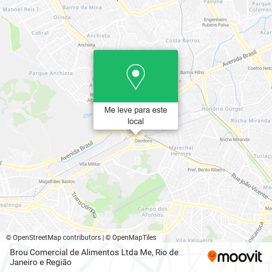Brou Comercial de Alimentos Ltda Me mapa